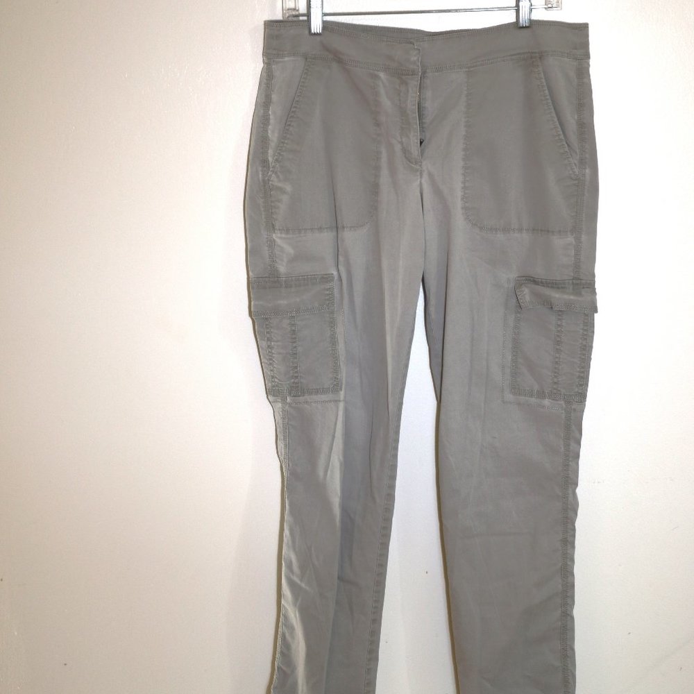 Eileen Fisher light gray colored jeans - Picture 1 of 5